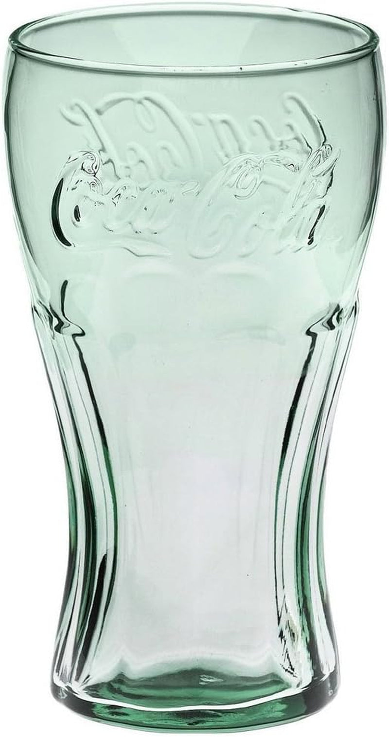 Classic Coca-Cola Glass in Georgia Green 17.2Oz/510Ml Coke Glass