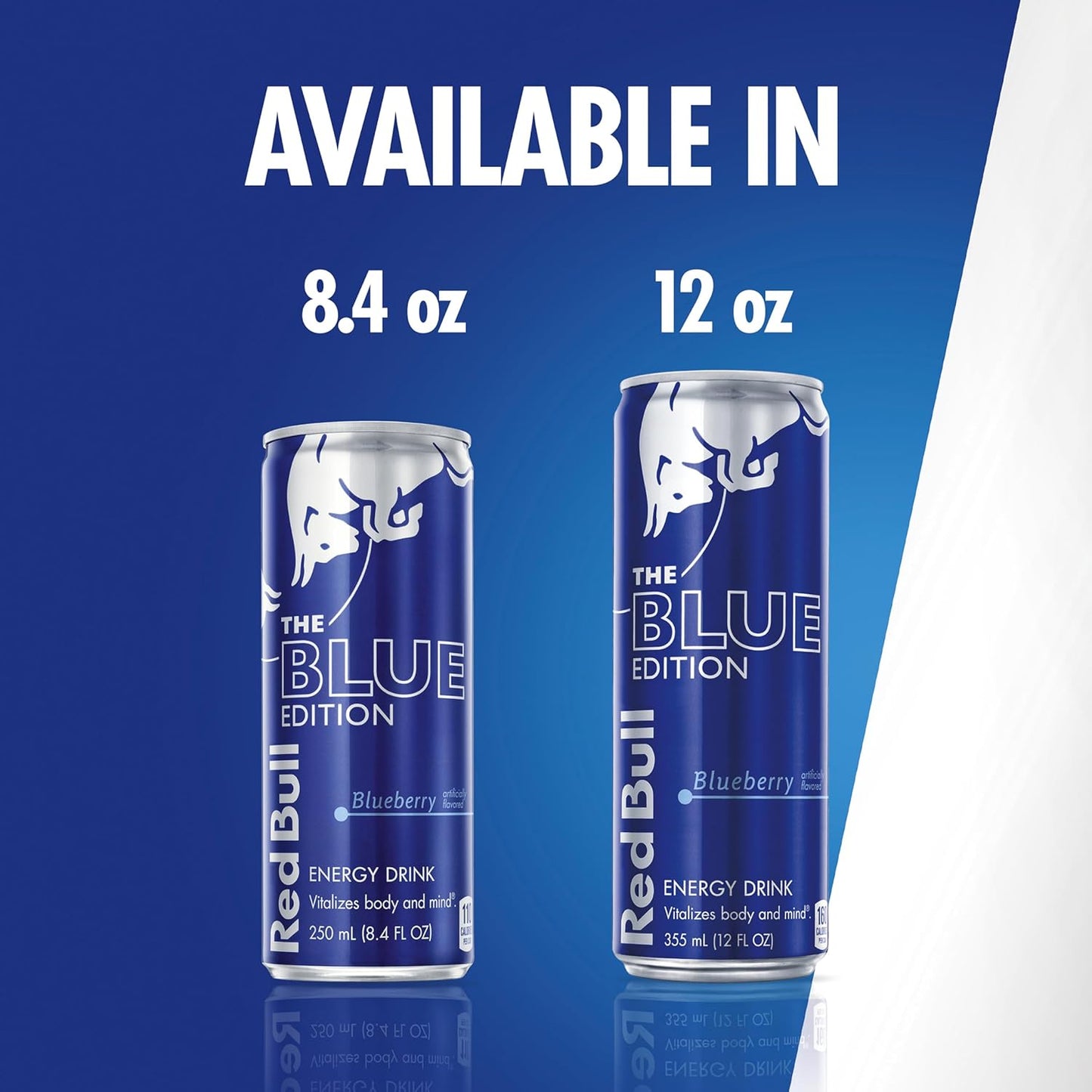 Blue Edition Blueberry Energy Drink, 8.4 Fl Oz, 24 Cans (6 Packs of 4)