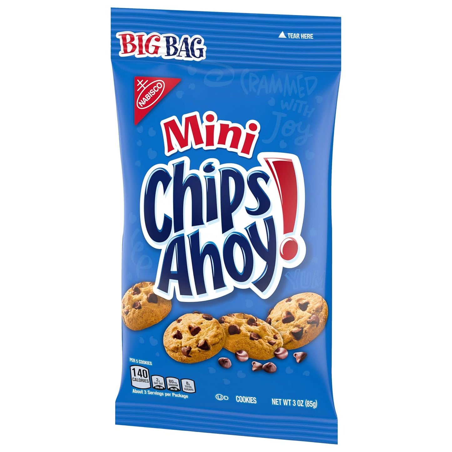 CHIPS AHOY! Mini Original Chocolate Chip Cookies, Big Bag, 3 Oz