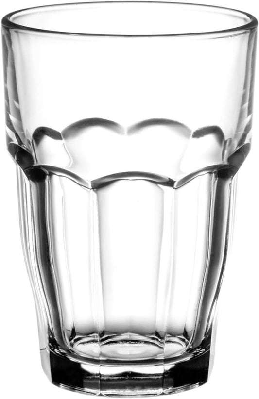 Rock Bar 16.25 Oz. Stackable Cooler Glass for Cold Drinks, Juices, and Cocktails, 6 Count (Pack of 1), Clear