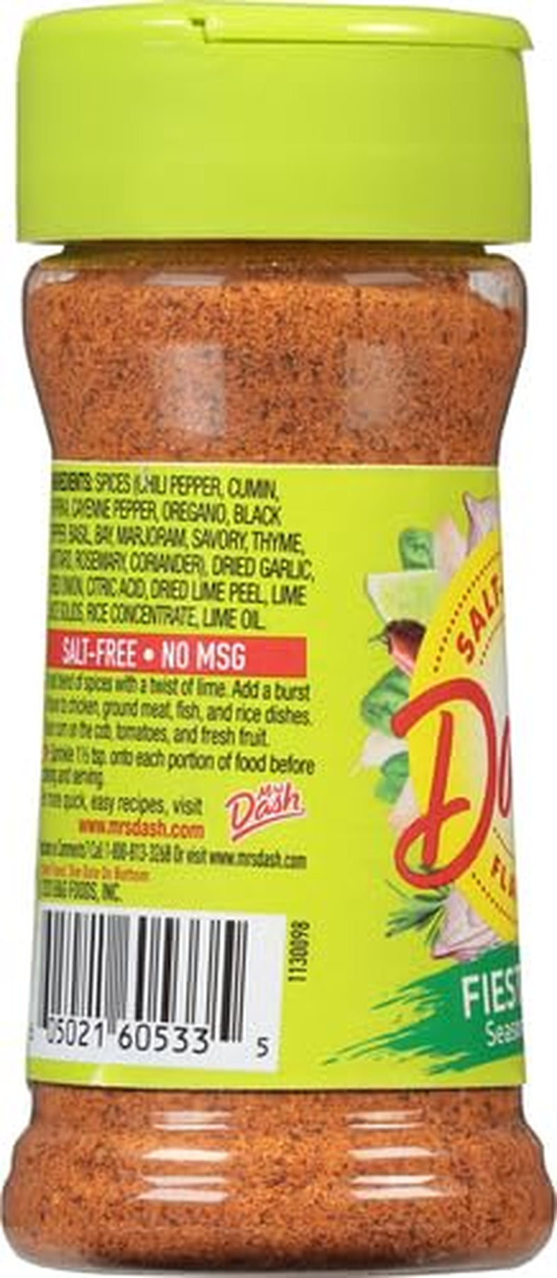 Salt-Free Seasoning Blend, Fiesta Lime, 2.4 Ounce