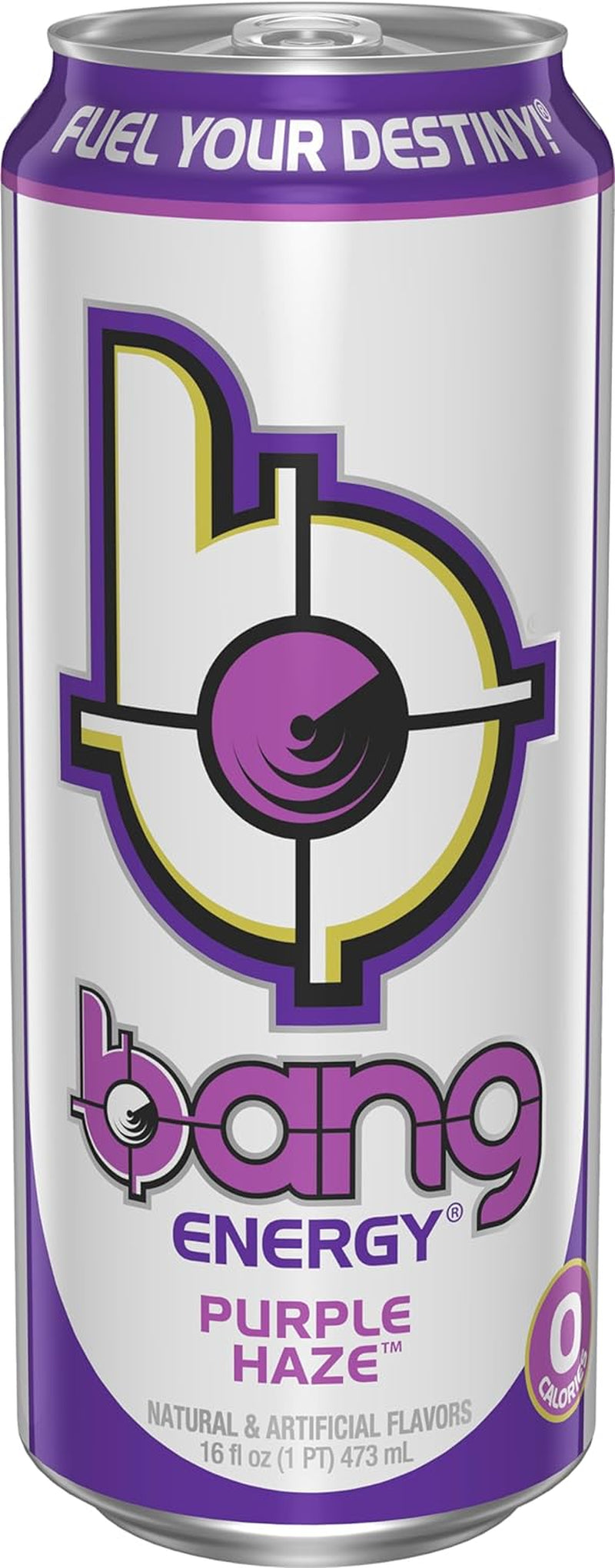 Energy Purple Haze, Sugar-Free Energy Drink, 16 Ounce (Pack of 12)