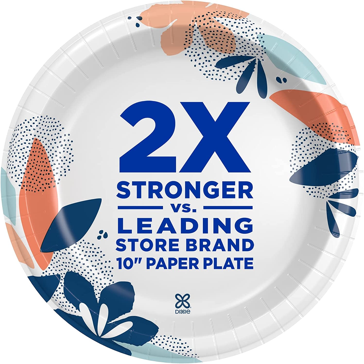 Medium Paper Plates, 8.5 Inch, 90 Count, 2X Stronger, Microwave-Safe, Soak-Proof, Cut Resistant, Disposable Plates for Everyday Breakfast, Lunch, & Dinner Meals