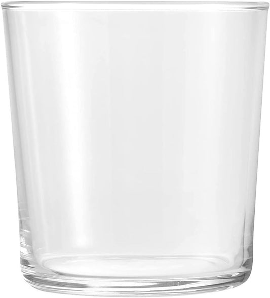 Bodega Collection Glassware – Set of 12 Medium 12 Ounce Drinking Glasses for Water, Beverages & Cocktails – 12Oz Clear Tempered Glass Tumblers