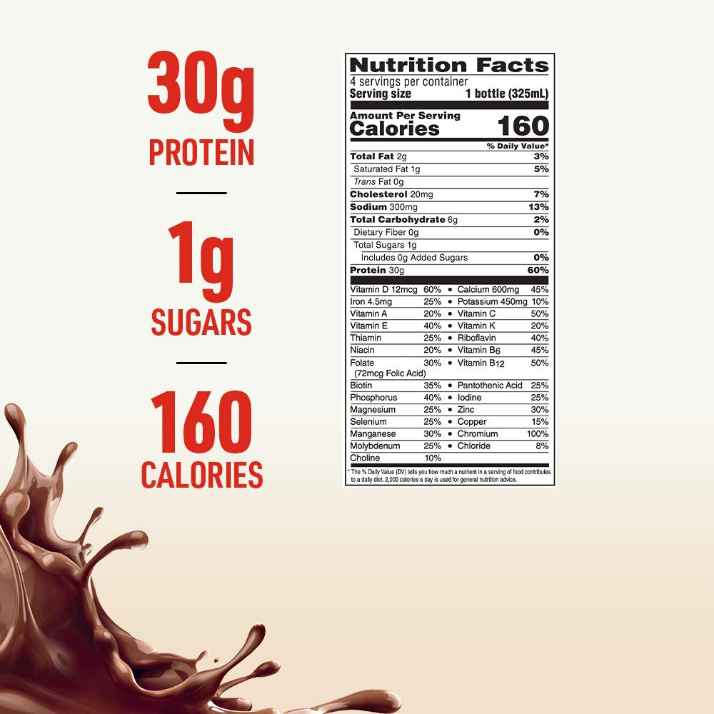 Glucose Control Max 30G Protein Nutritional Drink, Rich Chocolate, 11 Fl Oz (Pack of 12)