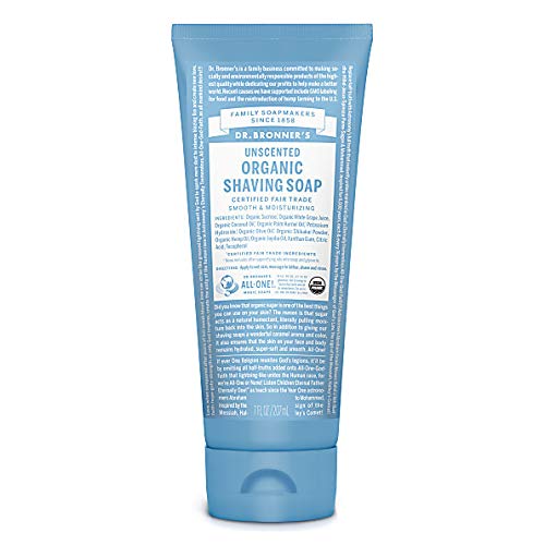 Dr. Bronner's Magic Soaps: Naked Unscented Shaving Gel, 7 oz (2 pack)