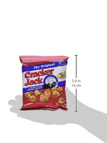 Cracker Jack Caramel Coated Popcorn & Peanuts 1.25 Oz. Bags (7 Bags)