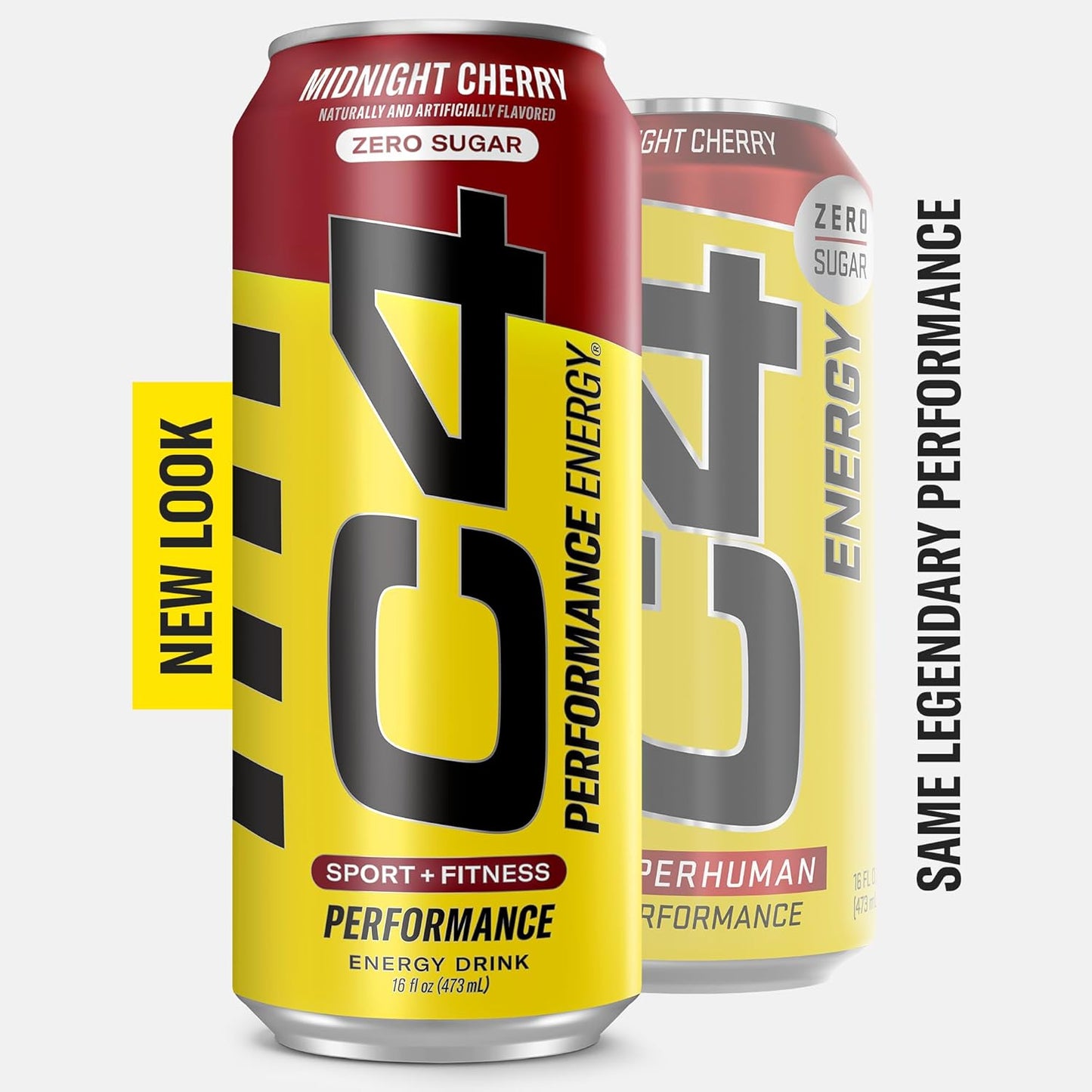 C4 Performance Energy Drink | Zero Sugar Carbonated Preworkout Energy | 200Mg Caffeine with Beta Alanine | Midnight Cherry | 16 Fl Oz (12 Pack)