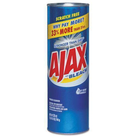 Ajax Powder Cleanser with Bleach, 28 Ounce, Blue (05374)