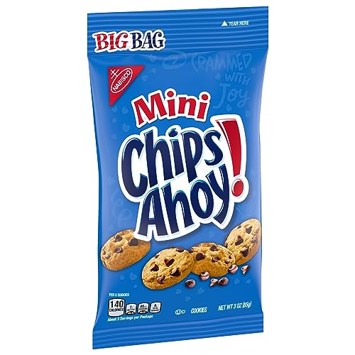 CHIPS AHOY! Mini Original Chocolate Chip Cookies, Big Bag, 3 oz