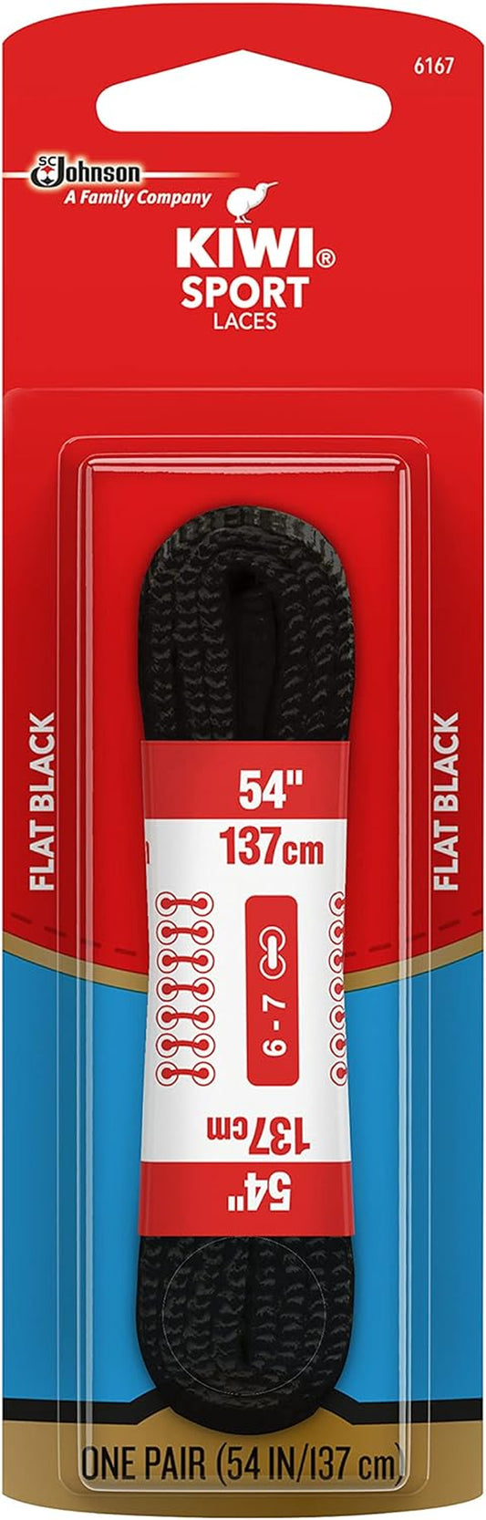 Shoe Laces, 54 In, Athletic Black, 1 Ct