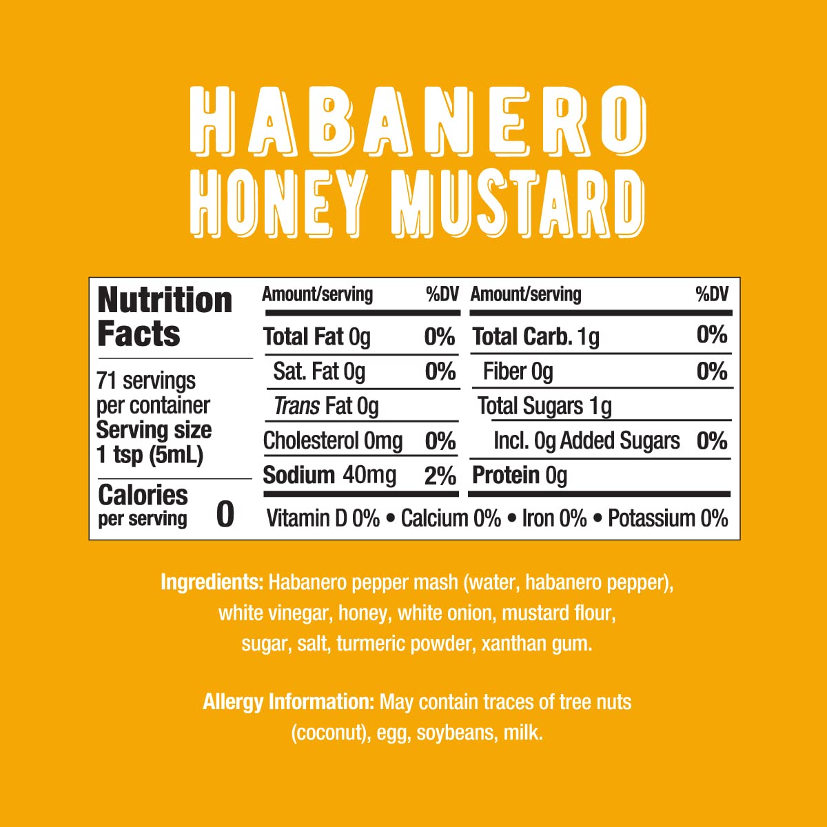 Melinda’s Habanero Honey Mustard - Gourmet Hot Honey Mustard Sauce - Habanero Hot Sauce with Fresh Ingredients, Habanero Peppers, Colombian Honey - Keto, Kosher Hot Sauce- 12 oz, 1 Pack