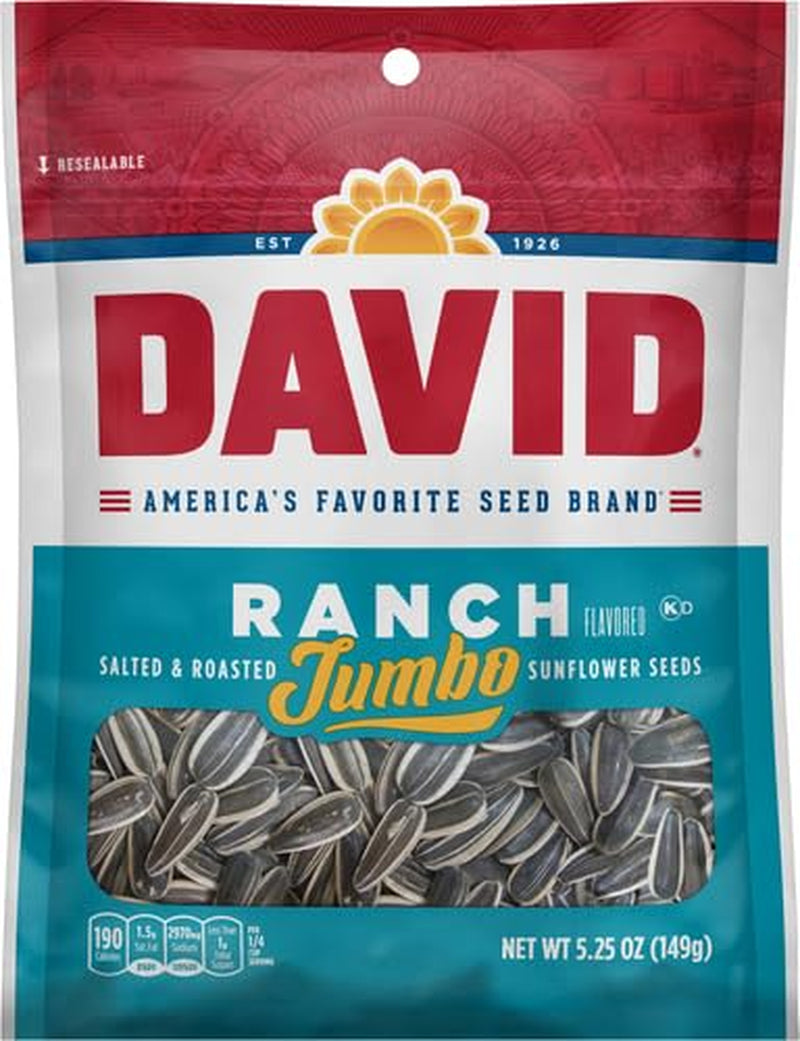 Roasted & Salted Ranch Jumbo Sunflower Seeds, Keto Friendly, 5.25 Oz