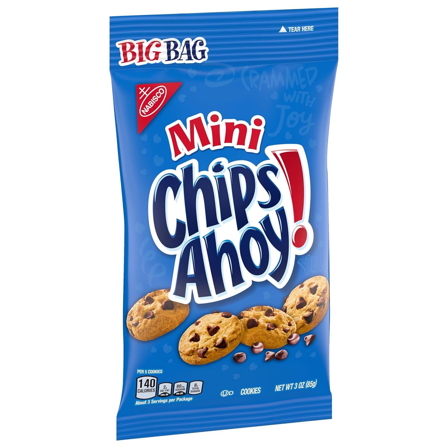 CHIPS AHOY! Mini Original Chocolate Chip Cookies, Big Bag, 3 Oz