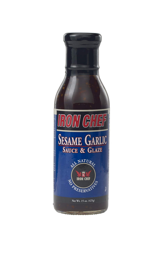 Iron Chef Sesame Garlic Sauce and Glaze,, 2 Count (pack Of 1)