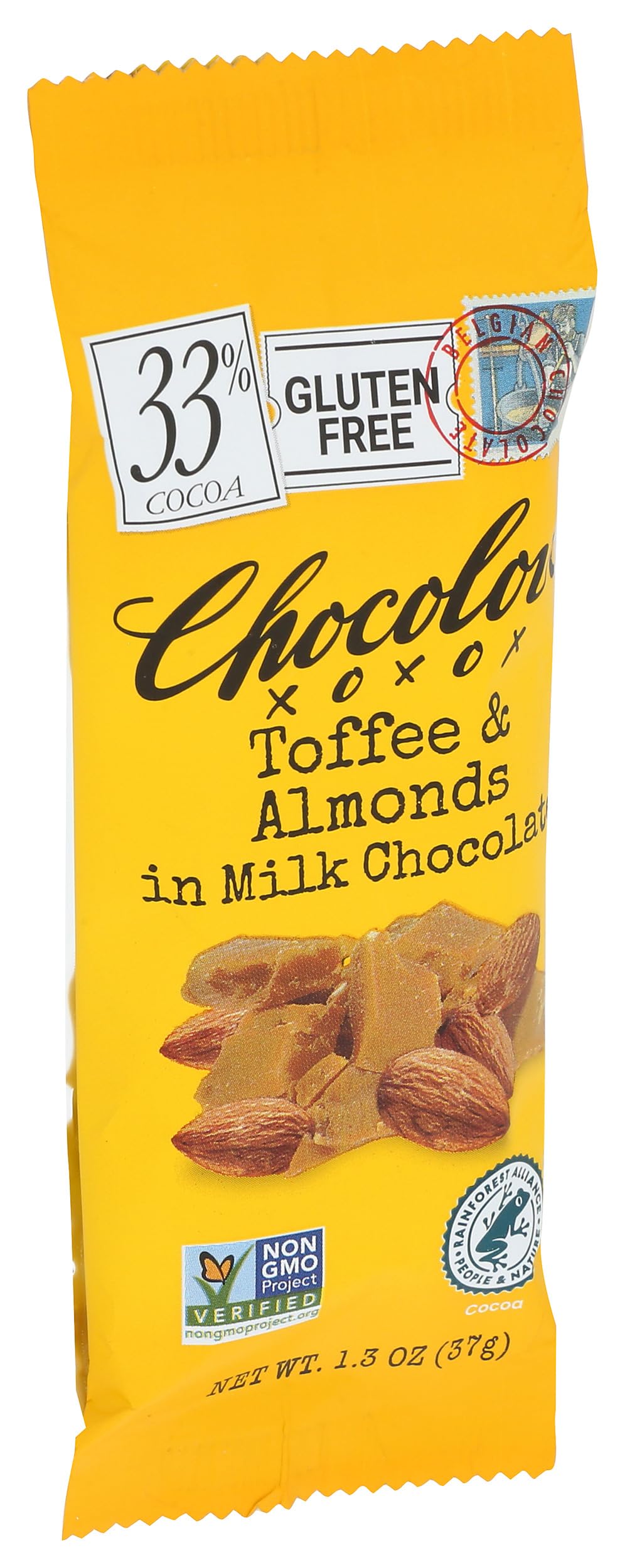 Chocolove Toffee and Almonds in Milk Chocolate Mini, 1.3 oz