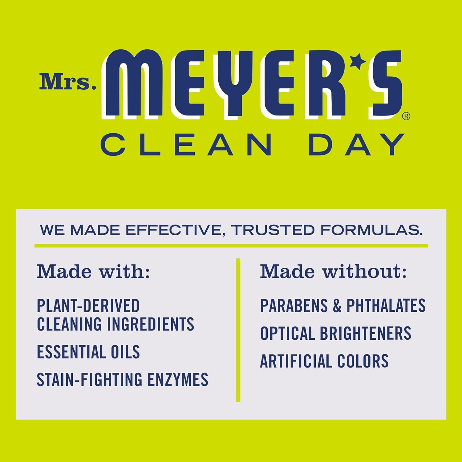 Mrs. Meyer'S Liquid Laundry Detergent, Biodegradable Formula Infused with Essential Oils, Lemon Verbena, 64 Oz (64 Loads)