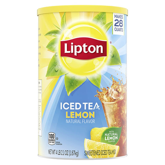 Lemon Powdered Iced Tea, Sweetened, Makes 28 Quarts