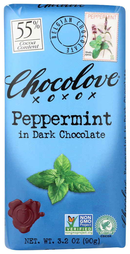 Chocolove Peppermint in Dark Chocolate, 3.2 oz