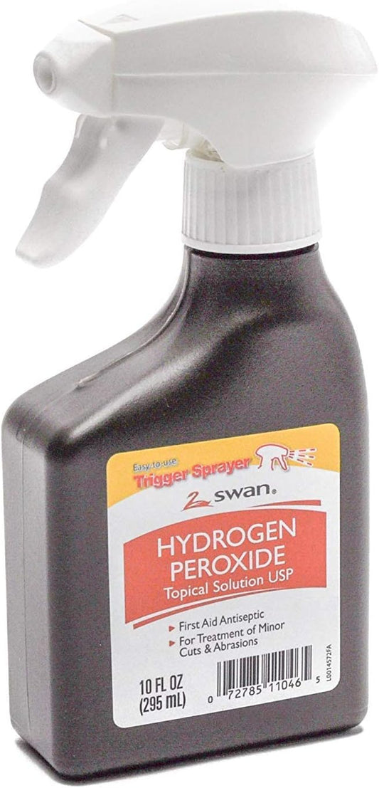 10 Ounce (295 Mililiter) Hydrogen Peroxide Trigger Sprayer First Aid Antiseptic - 1 Unit