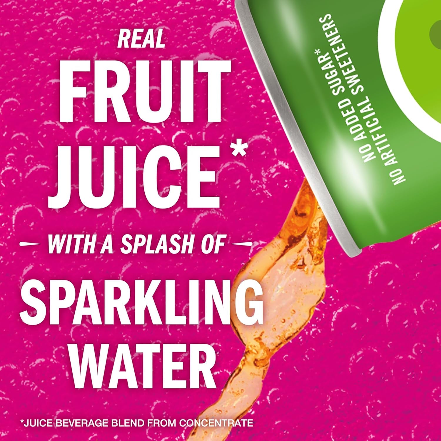 Sparkling Juice, Apple, No Added Sugars, No Preservatives, Non-Gmo, 8.4 Fl Oz Can (Pack of 24)