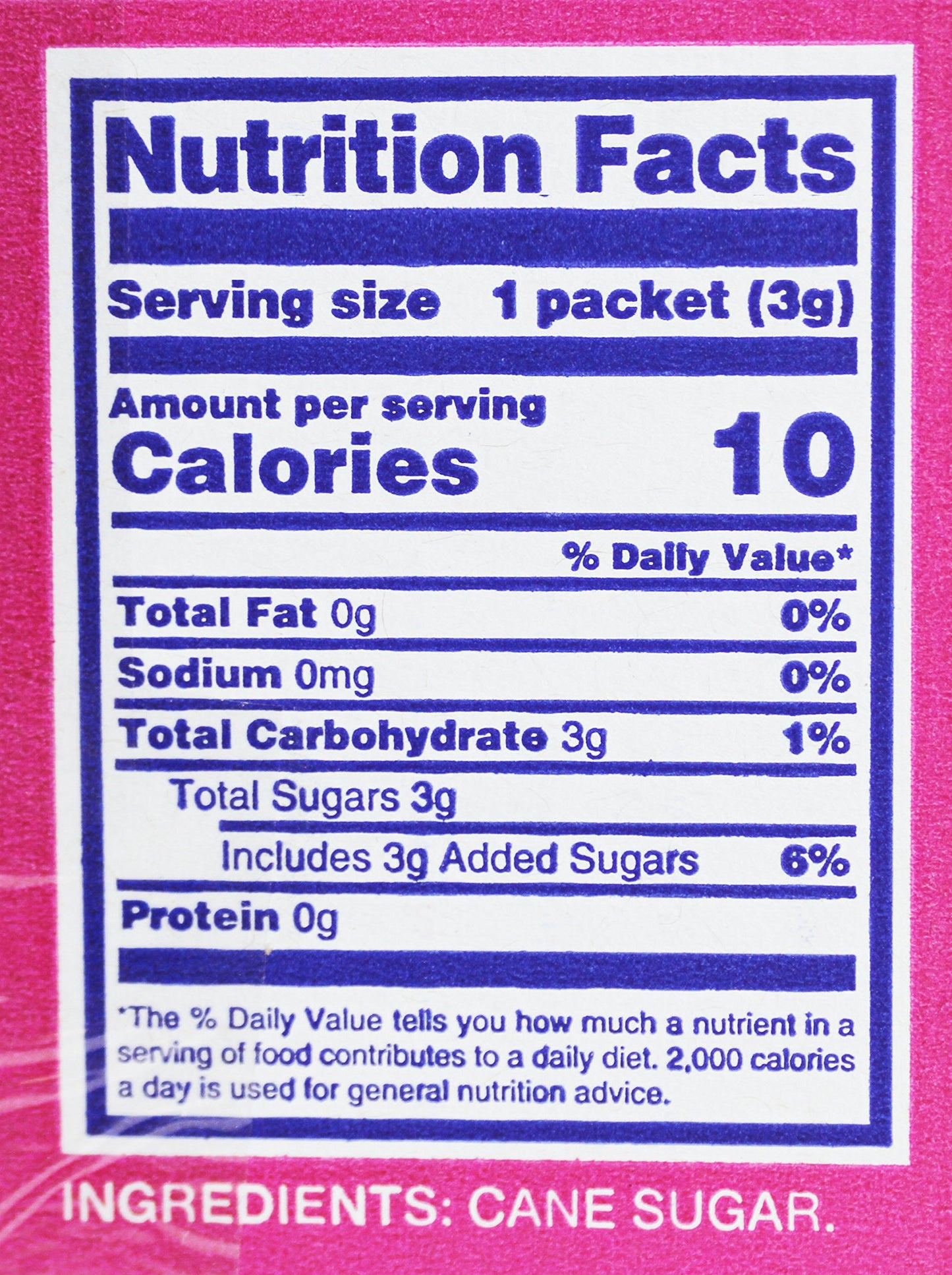 C&H Pure Cane NON-GMO Granulated Sugar, 0.10 Ounce (2.83 Gram) Packets - Pack of 500