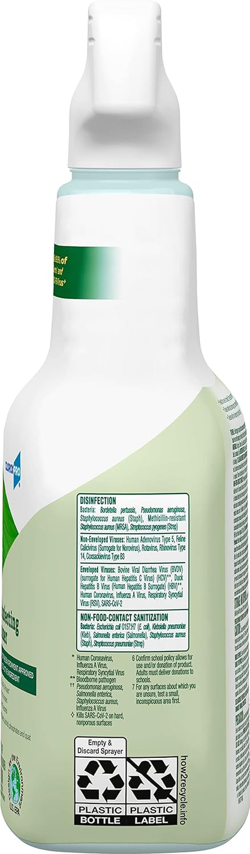 pro Ecoclean Disinfecting Cleaner Spray Bottle, 32 Fluid Ounces