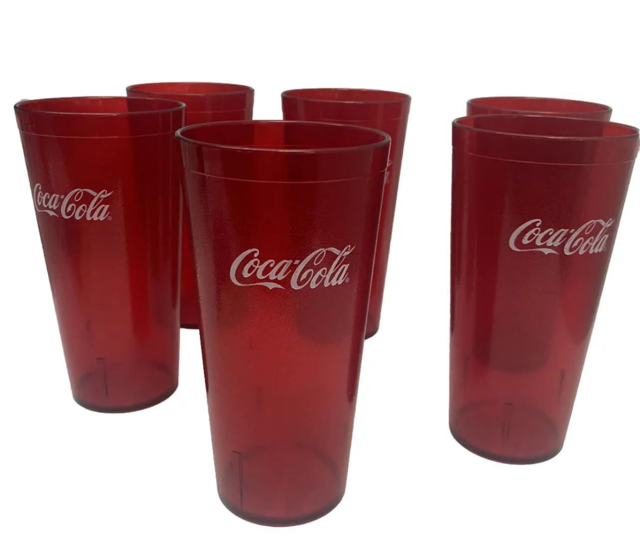 Coca Cola Restaurant Red Plastic Tumblers 24Oz