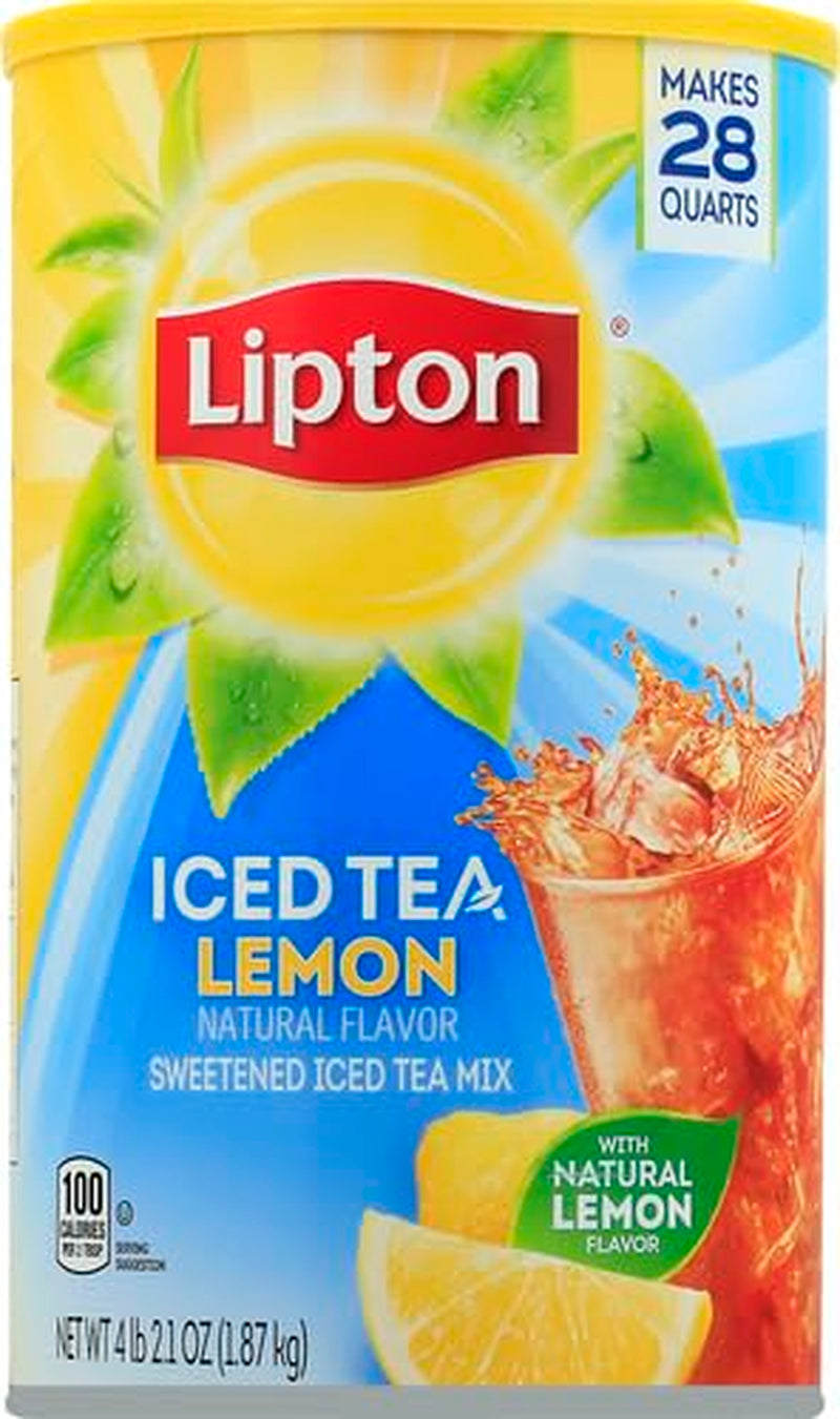 Lemon Powdered Iced Tea, Sweetened, Makes 28 Quarts