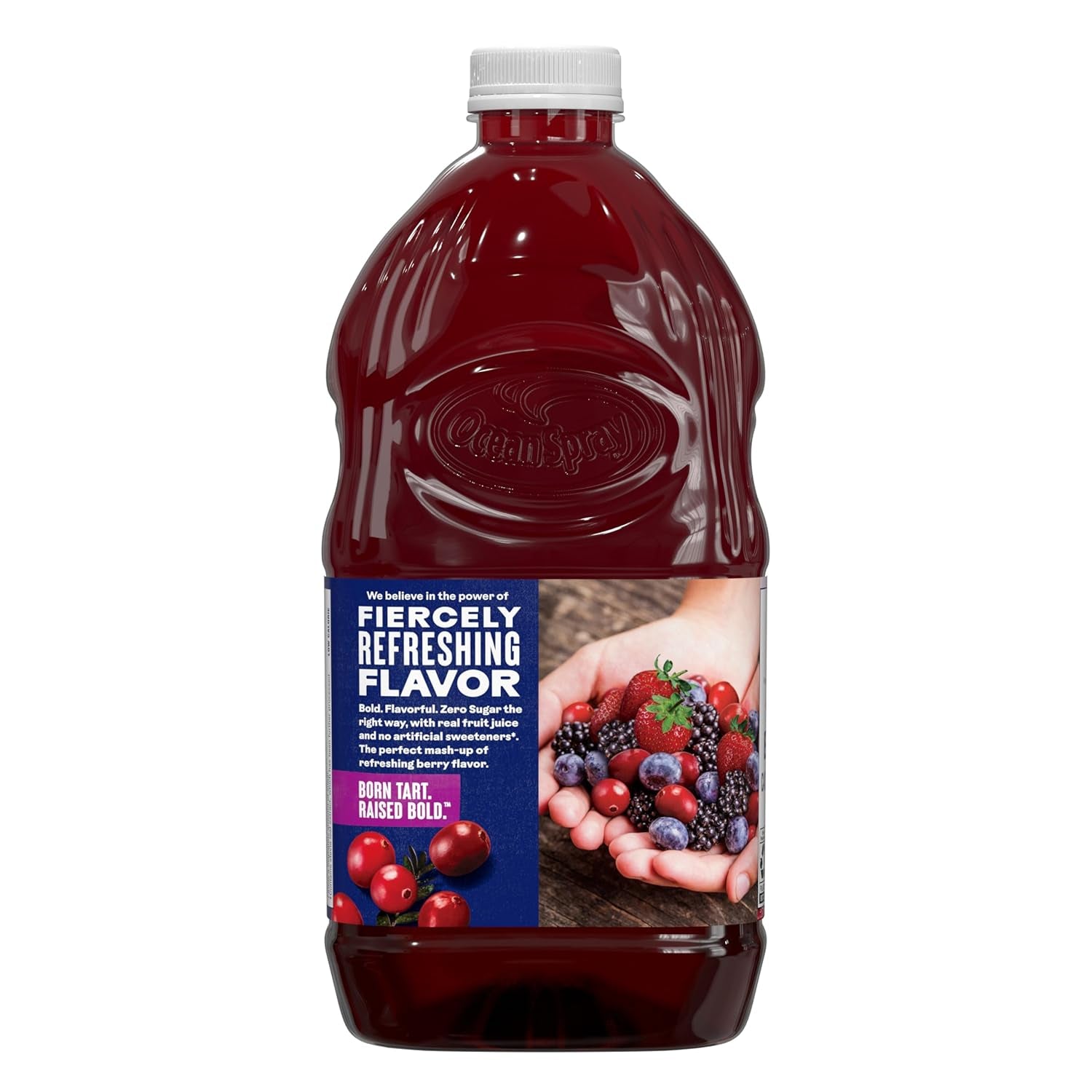 ® ZERO Sugar Mixed Berry Juice Drink, Cranberry Juice Drink Sweetened with Stevia, 64 Fl Oz Bottle