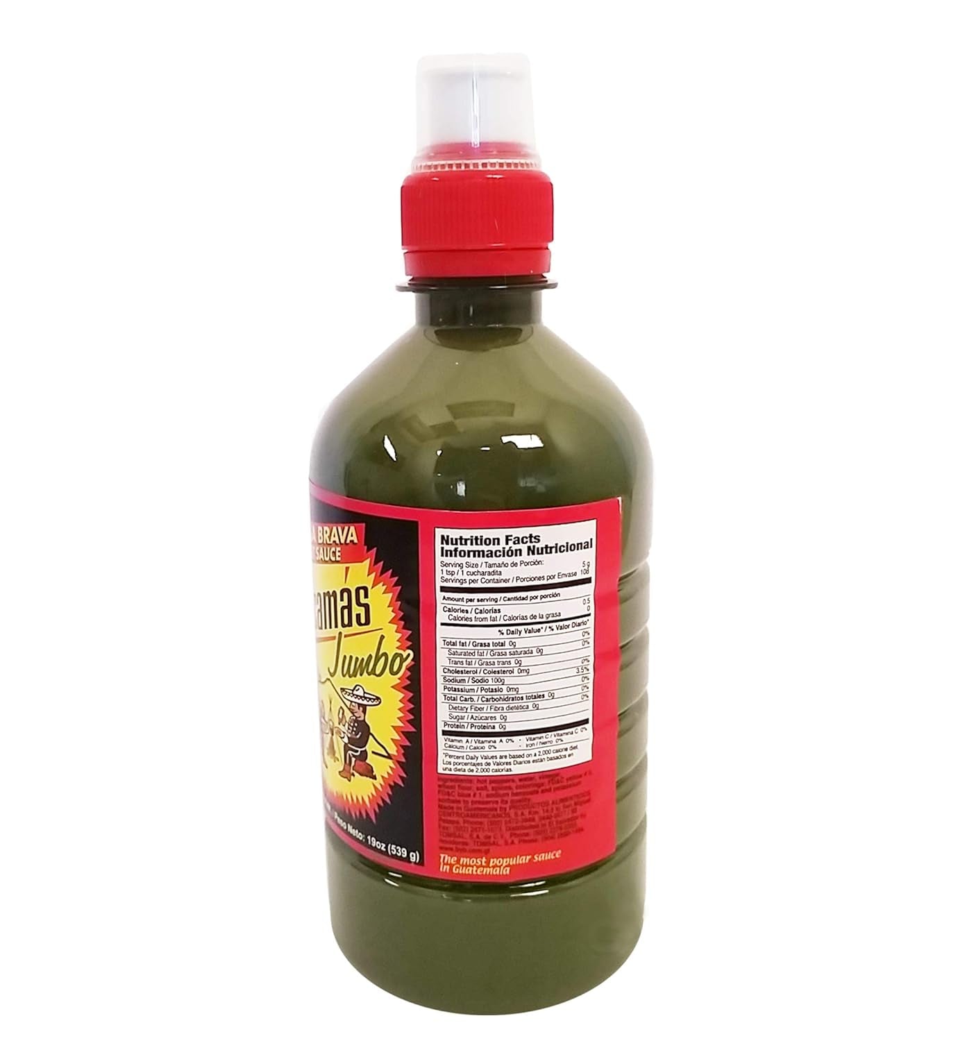 B&B  Green Hot Sauce 19 Oz - Salsa Verde Picante (Pack of 2)