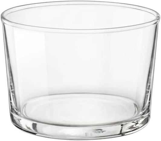 Essential Decor Glassware – Set of 12 Mini 7.5 Ounce Drinking Glasses for Water, Beverages ,Cocktails & Candle Holders – 7.5Oz Clear Tempered Glass Tumblers