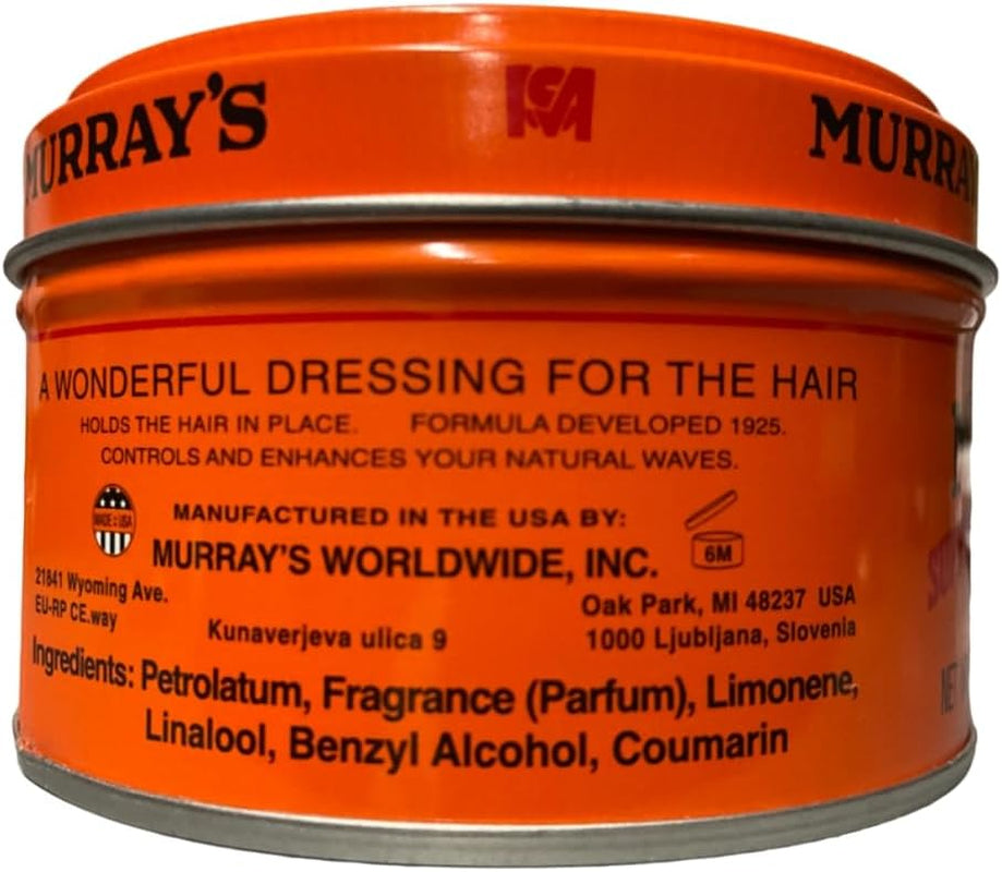 Murray'S Superior Hair Dressing Pomade 3 Oz. per Jar (2 Pack)