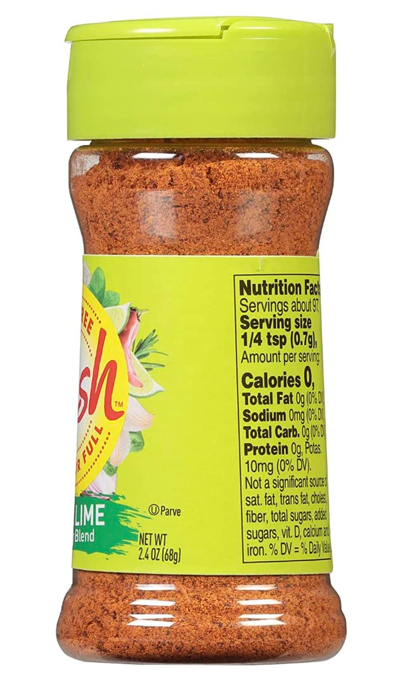 Dash Salt-Free Seasoning Blend, Fiesta Lime, 2.4 Ounce 2-Pack Bundle with  Card