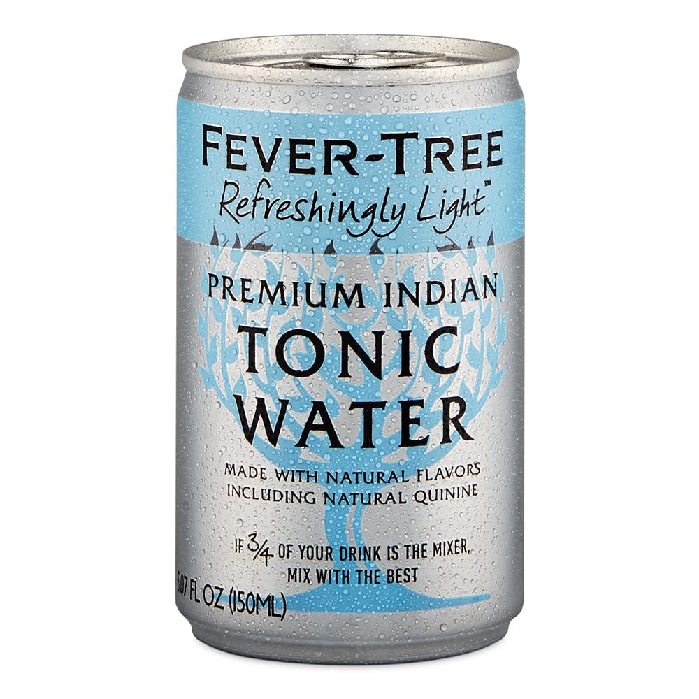 Light Tonic Water Cans, 5.07 Fl Oz (Pack of 24), Lower in Calories, No Artificial Sweeteners, Flavorings or Preservatives (Packaging May Vary)