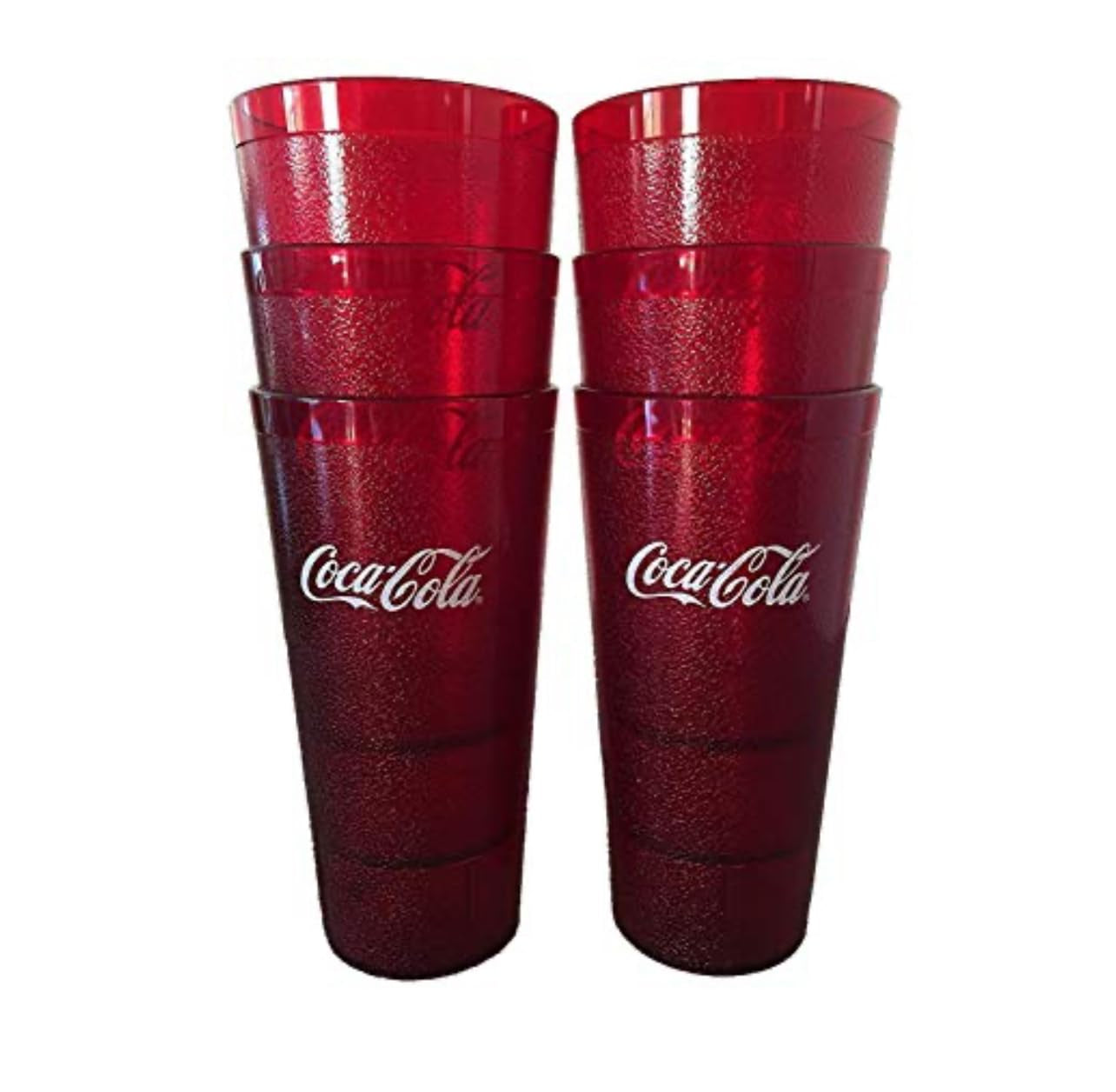 Coca Cola Restaurant Red Plastic Tumblers 24Oz