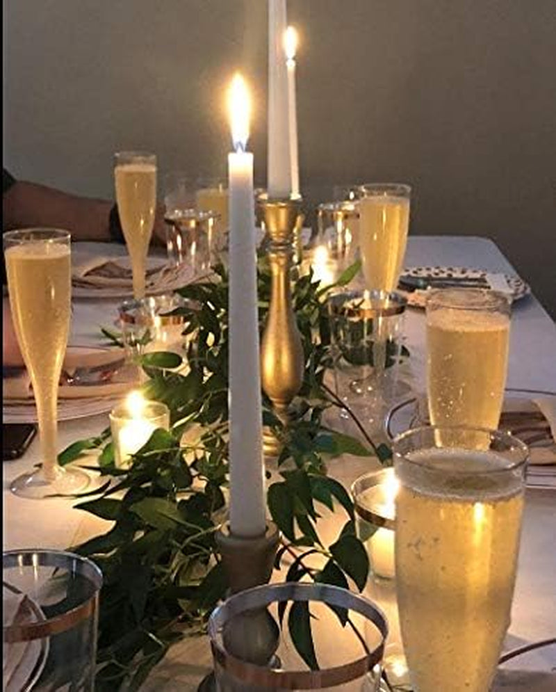 30 Disposable Champagne Flutes - 4.5 Oz Gold Glitter Plastic Cups for Parties - Elegant Toasting Glasses - Perfect for Weddings, Engagements, Mimosa Bars, Thanksgiving, Christmas, New Year’S Eve